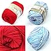 MEXUD-Bamboo Baby Soft Yarn Crochet Cotton Knitting Milk Cotton Yarn Knitting Wool Thick Yarn for Scarf Sweater (Grass Green)