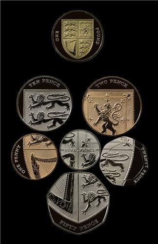 ROYAL COAT OF ARMS COINS GLOSSY POSTER PICTURE PHOTO british shield england