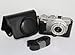 MegaGear Black Leather Camera Case Set for Nikon COOLPIX A with 28 mm Lens Case