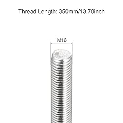 MECCANIXITY Fully Threaded Rod M16 x 350mm 2mm