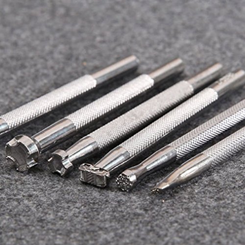 AFCN: New 1 Pcs Leather Printing Tool Alloy Saddle Makin Carving Handmade Craft Working Leather Printed Punch Stamps Tool - Thumbnail 2
