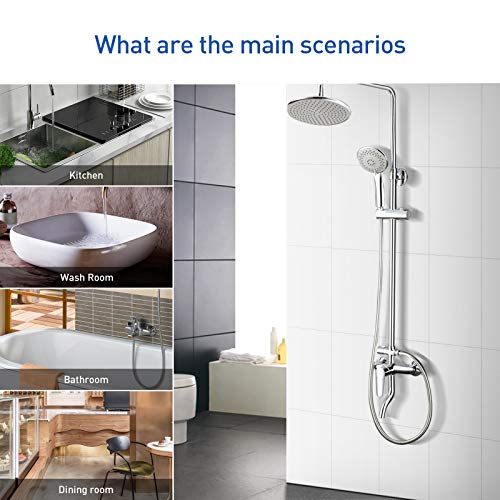 Boonny Shower Hose, 59 Inches Extra Long Chrome Shower Hose Attchment