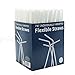 Party Bargains White Flexible Bendy Straws | Individual Wrapped Drinking Straw Perfect for Busy Cafeterias and Dining Halls - Standard Size | Pack of 400