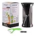 OVOS Vegetable Spiral Slicer Pasta Maker Noodle Spiralizer Stainless Steel Blades With Ceramic Peeler Brush Included