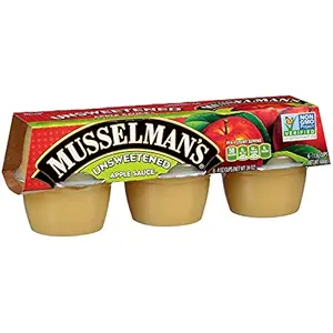 Musselman's Natural, Unsweetened Applesauce, 4-Ounce Packages (Pack of 72)