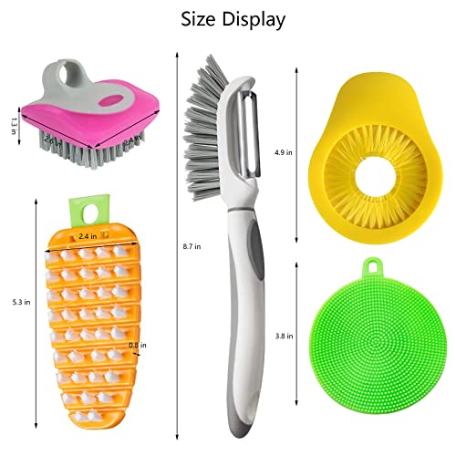 Flexible Vegetable Brush Fruit and Vegetable Brushes, Vegetable/Fruit