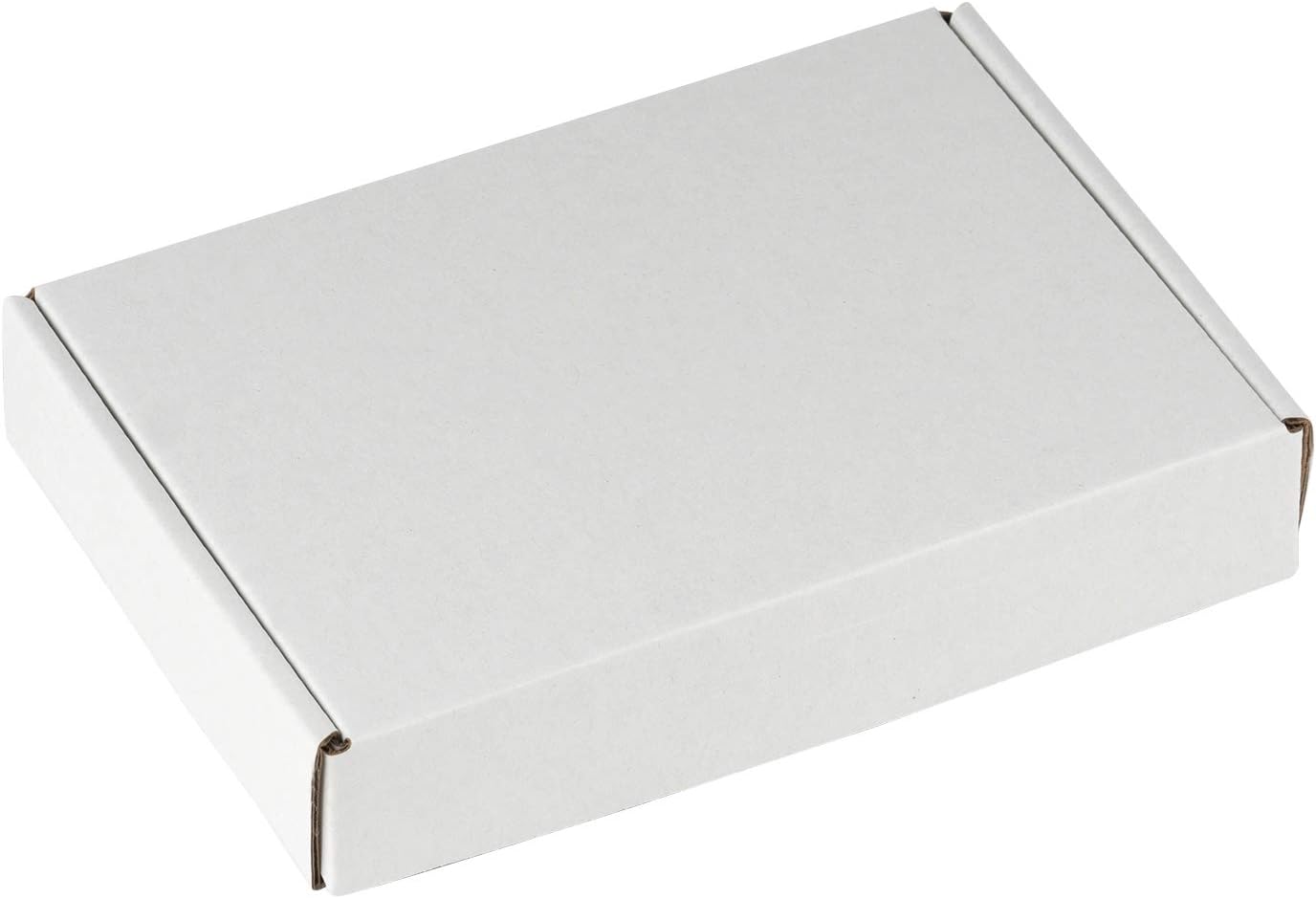 RUSPEPA Recyclable Corrugated Box Small Box Mailers - Cardboard Box Perfect for Shipping Small Mobile Phone Case - 6" x 4" x 1" - 50 Pack - White : Office Products