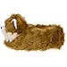 Silver Lilly Animal Slippers - Plush Pomeranian Dog Slippers (Brown, X-Large)