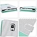 ULAK Note 4 Case, Galaxy Note 4 Case, Galaxy Note 4 Wallet Case,Pu Leather Magnet Wallet Credit Card Holder Flip Cover Built-in 9 Card Slots Stand Case for Samsung Galaxy Note 4(Minimal Mint Stripes)