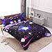 ENCOFT 3D Galaxy Comforter Sets Twin Size for Kids, Outer Space Starry Sky Universe Comforter Bedding Sets for Boy Girl,3 Piece, 1 Comforter, 2 Pillowcases (Twin, Galaxy Purple Comforter Sets)