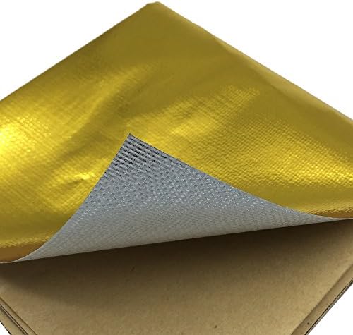 11"x 23" Air Intake Tube Fiberglass Heat shield Adhesive Backed Reflect A Gold Fit For Intercooler