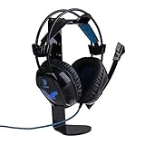 AGPtek Acrylic Durable Headphones Stand Holder Headset Desk Display Hanger Gaming DJ Fit AKG Beats, Bose, Sennheiser, Sony, Audio-Technica and Many Headphones