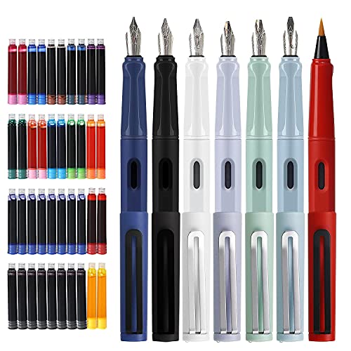 GC Quill Calligraphy Pen Set, 7 Calligraphy Fountain Pens with