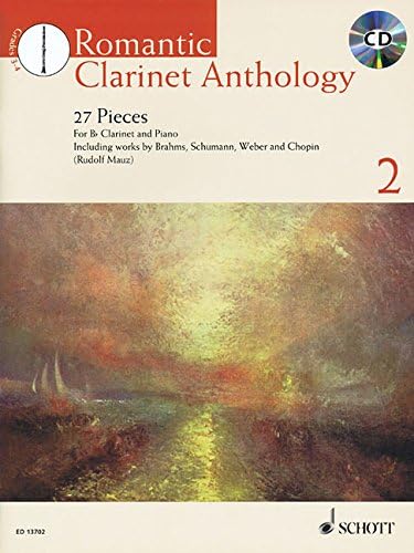 Romantic Clarinet Anthology - 27 Pieces - Schott Anthology Series - clarinet and piano - sheet music with CD - (ED 13702)