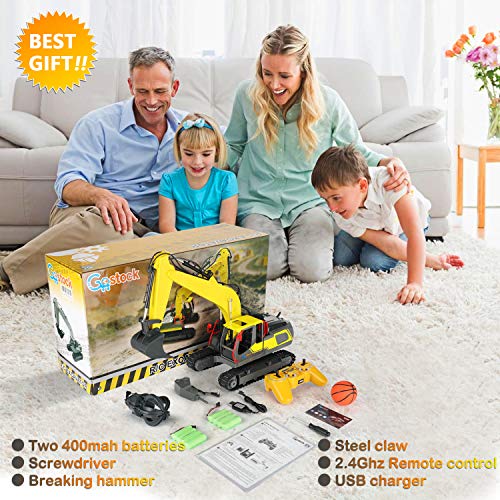 Remote Control Truck RC Excavator Toy, GoStock Imports Oversized