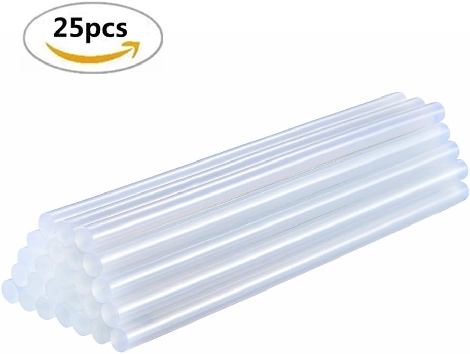 25pcs 270mm Length Transparent Hot Melt Glue Sticks for Glue Gun, Crafting Projects, DIY, and Home Quick Repair (11x 270mm 25 Pieces) -StarView