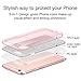 ESR iPhone 6 Plus/6S Plus case (5.5 inches), Glitter Protective case, Soft TPU Cover, rosygold