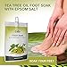 Calily™ Tea Tree Oil Foot Soak with Epsom Salt and Essential Oils – 16 Oz. - Foot Bath Eliminates Odors, Fights Fungus, Softens and Refreshes Feet - Rejuvenate and Detox Tired and Achy Feet