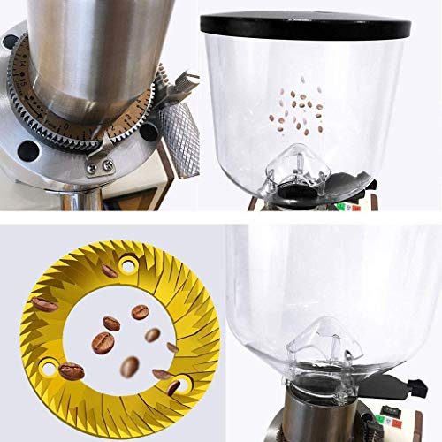 YAeele Elektrische Kaffeemühle Maschine mit Italien importierter Steintitanstahlschleifscheibe Kaffeebohnen… – Bild 7