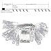 LED Photo Clip String Lights 20 LED 13.3 Feet with 20 Decorating Clips As Valentines Gift Battery Operated Indoor String Lights for Hanging Pictures, Artwork, Memos and Card Warm White