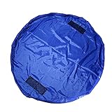 Toy Organizer and Children's Floor Activity Mat and Toys Storage Bag 60inch Multi Purpose Play Bag Fast Collection Toys Quick Pouch for Storing Small and Medium Size Toys Picnic Shoulder Bag (Blue)