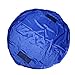 Toy Organizer and Children's Floor Activity Mat and Toys Storage Bag 60inch Multi Purpose Play Bag Fast Collection Toys Quick Pouch for Storing Small and Medium Size Toys Picnic Shoulder Bag (Blue)