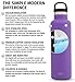 Simple Modern 12oz Ascent Water Bottle - Stainless Steel Hydro Thermos w/Handle Lid - Purple Double Wall Tumbler Flask Vacuum Insulated Small Reusable Metal Leakproof Kids -Lilac