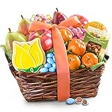 Spring Fresh Fruit and Gourmet Treats Basket
