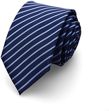 WJFSM Tie Woven Classic Stripe Men's Necktie /Black New Mens Solid Color Ties