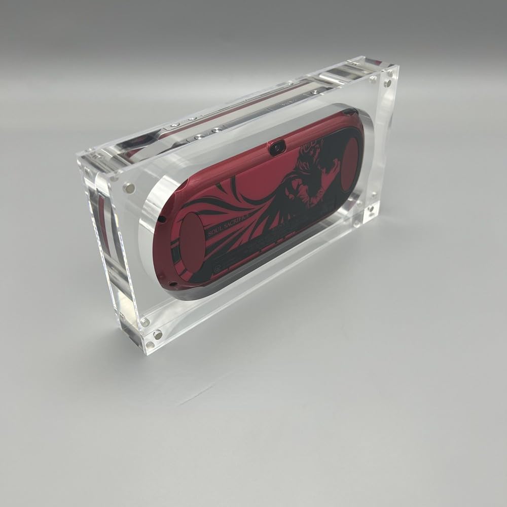 Acrylic Display Case Replacement for PS Vita 1000 PSVita 1000 Console Magnetic Transparent Acrylic Display Box Case