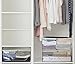 Stackable Clothes Storage Organizer for Closet Large Capacity Blanket Storage Bags with Two Reinforced Handles, for Bedding, Sheet, Pillow, 3 Packs, Black