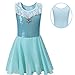 BAOHULU Toddlers Dancing Cosplay Tutu Ballet Leotard for Girls 3-12 Years Diamond Blue