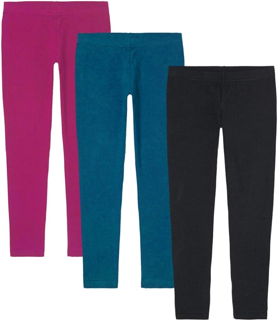 KIDPIK Girls Leggings 3-Pack | Great Basics Everyday Wear: Clothing