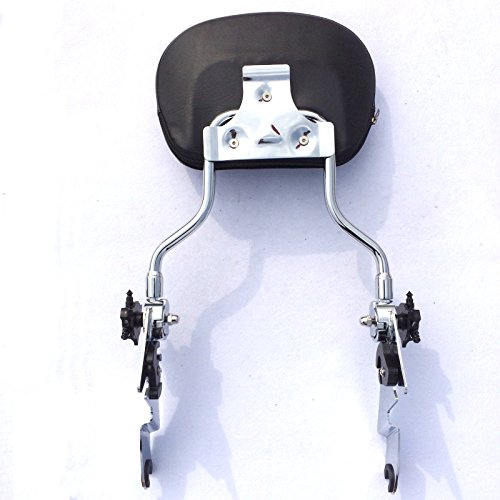 HK Motorcycle Black Adjustable Detachable Backrest Sissy Bar with pad For 2007 2008 2009 2010 2011 2012 2013 2014 2015 Harley Davidson FLHR Road King FLHX- Street Glide - Thumbnail 6