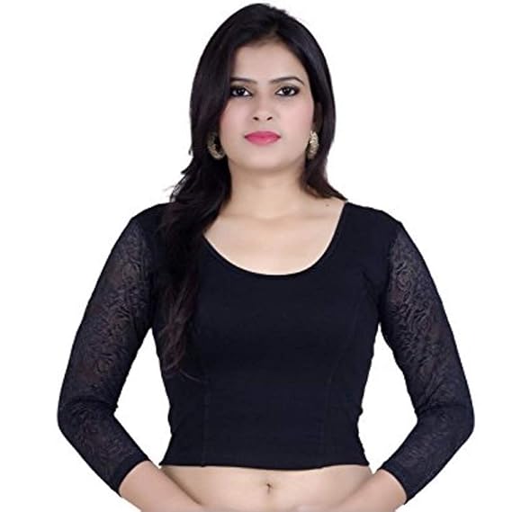 stretchable blouse 28 to 46 size cotton lycra For Women