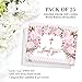 Girl Baptism Thank You Cards with Envelopes ( Pack of 25 ) Pink Flowers Christening Thanks Gracias Blank Notecards Religious Celebration Christian Blessing Baptismal Dedication Excellent Value VT0095B