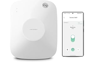 Airversa Smart Scent Air Machine with 400mL Capacity Up to 2000 sq ft Waterless Diffuser for Essential Oils for Home and Commercial Spaces, Aromatherapy Scent Diffuser for Large Rooms, White ANA