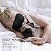 Sleep Mask 3D Contoured Eye Mask for Sleeping No Pressure On Eyes Super Soft Shading Blindfold Sleeping Mask Face Mask Eyeshade for Men Women Kids Great for Blocks Light Travel Night Sleeping Naps