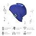 Momoday Bluetooth Music Soft Warm Beanie Hat Cap with Stereo Headphone Headset Speaker Wireless Mic Hands-free for Men Women Speaker Winter Outdoor Sport Best Gift (Blue)