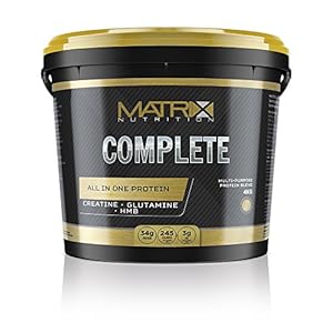 Matrix Nutrition Complete All in One Protein Powder Shake – L-Glutamine – HMB – Creatine Monohydrate. (Chocolate, 4KG)