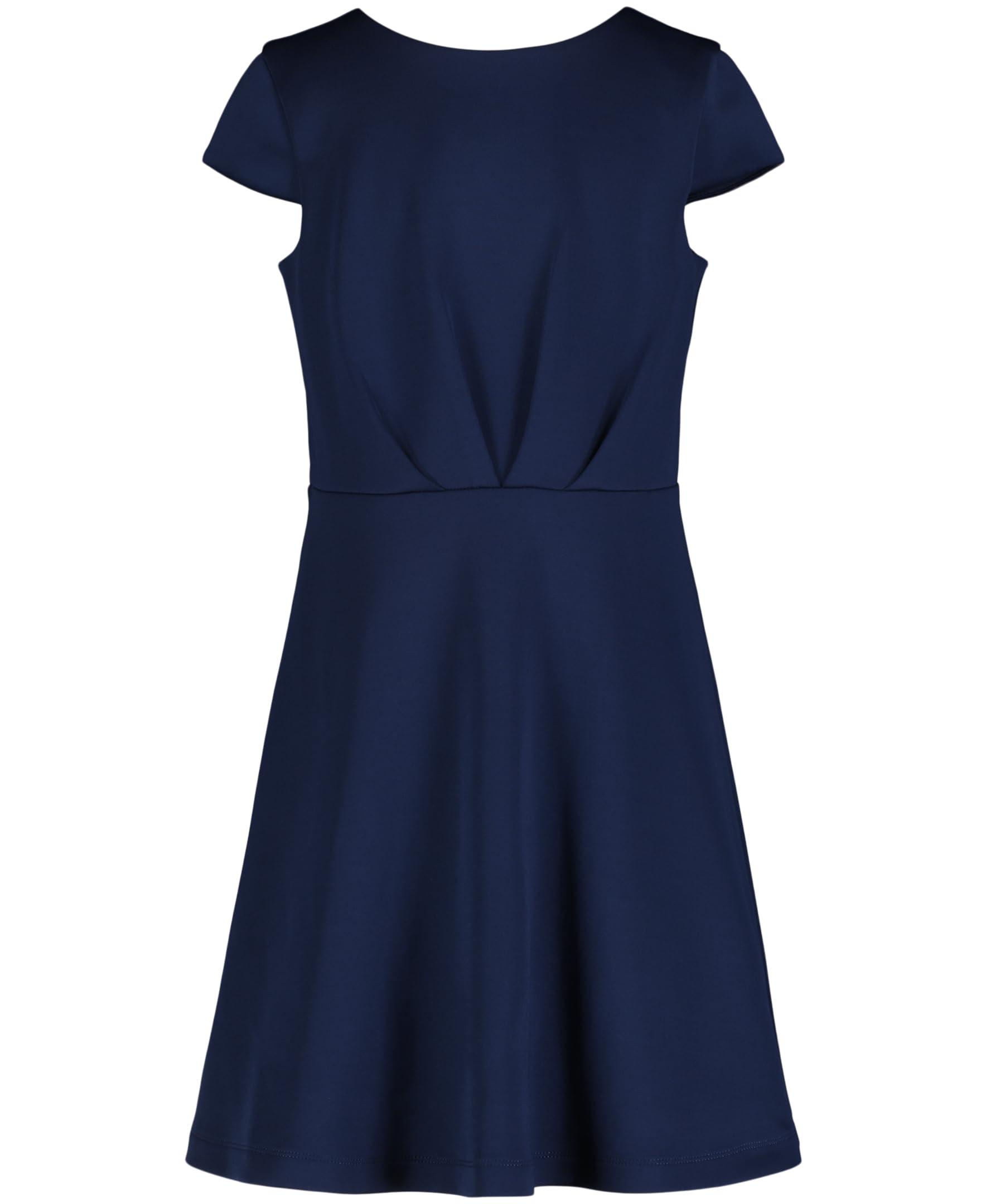 Calvin Klein Jeans Girls' Sleeveless Party Dress, Fit and Flare Silhouette, Round Neckline & Back Zip Closure, Navy Scuba, 14 Image
