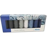 Mettler Thread Silk Finish 100% Mercerized Cotton Sewing Set; 8 Spools Winter Colors SF8Winter