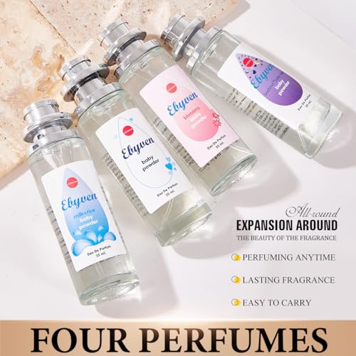 LBOYLOVE® Long Lasting Baby Powder Fragrances, Fresh and Light Scent Baby Tower Perfume, Long-lasting Moisture & Fragrance - Gift for Women Gentle Baby Powder & Floral Notes 35ml