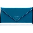 Big Skinny Women's Slimvelope Leather Tri-Fold Checkbook Slim Wallet, Holds Up to 40 Cards