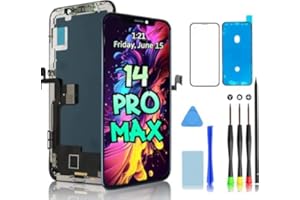 PAK TECH TRADERS for iPhone 14 Pro Max Screen Replacement, 3D Touch LCD Digitizer Screen Touch Repair with Repair Tools Kit and Screen Protector