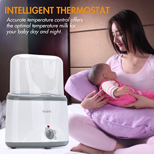 Baby Bottle Warmer, Bottle Sterilizer&Food Heater&Smart Thermostat/Songway 4 in 1 Multifunctional Milk Warmer/Evenly Warm Breast Milk or Formula/Double Bottle Design Fits for Most Baby Bottles