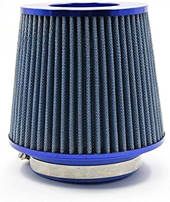 Auto Cold Air Filter Round Tapered Universal Auto Cold Air Intake/ 3" (Blue)