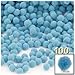 The Crafts Outlet 100-Piece Multi Purpose Pom Poms, Acrylic, 7mm/0.28-inch, Round, Turquoise Blue