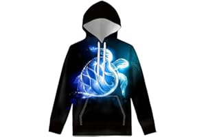 WELLFLYHOM Unisex Kids Sweatshirt Boys Girls Hooded Kangaroo Pocket Pullover Hoodies Graphic