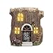 Darice Light Up LED Fairy Garden Tree Stump House, Resin, 3.875 x 4.25 inches primary